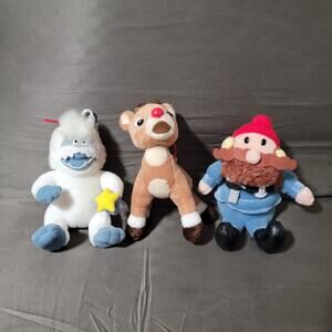 Prestige Rudolph Red Nosed Reindeer Set of 3 Plush Yukon Cornelius Abominable